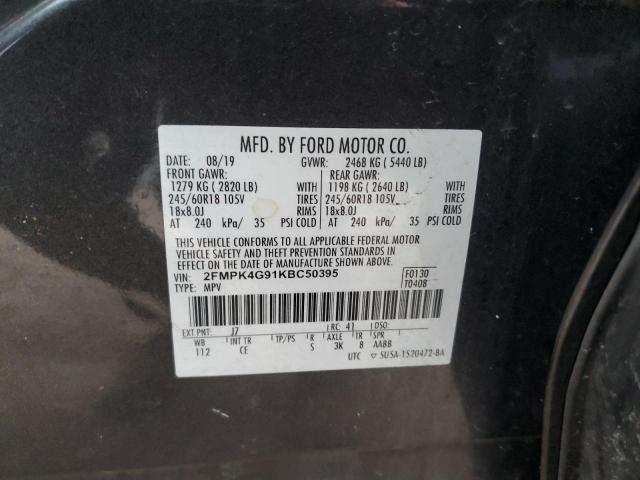 2019 FORD EDGE SE - 2FMPK4G91KBC50395