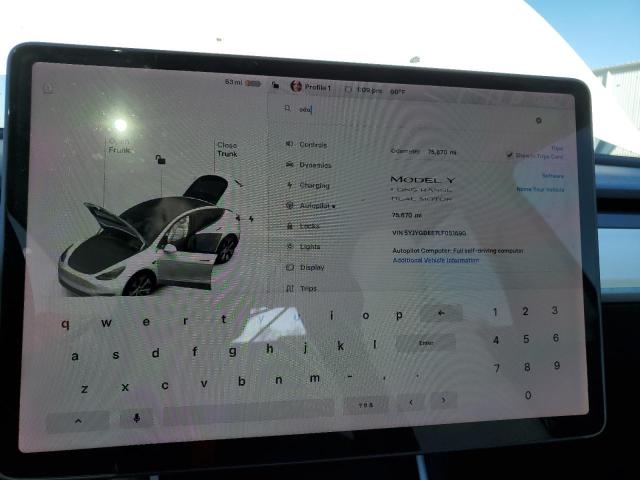 2020 TESLA MODEL Y - 5YJYGDEE7LF051690