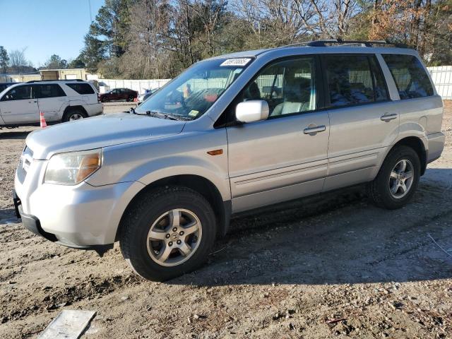 HONDA PILOT EX 2006 silver  gas 5FNYF18696B009533 photo #1