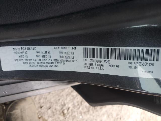 2016 CHRYSLER 200 LIMITE - 1C3CCCAB6GN122238