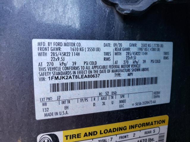 2020 FORD EXPEDITION - 1FMJK2AT8LEA80637