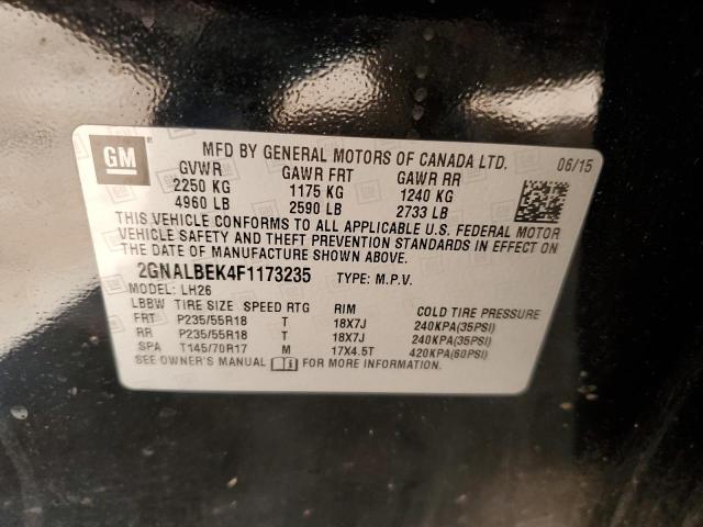 2015 CHEVROLET EQUINOX LT - 2GNALBEK4F1173235