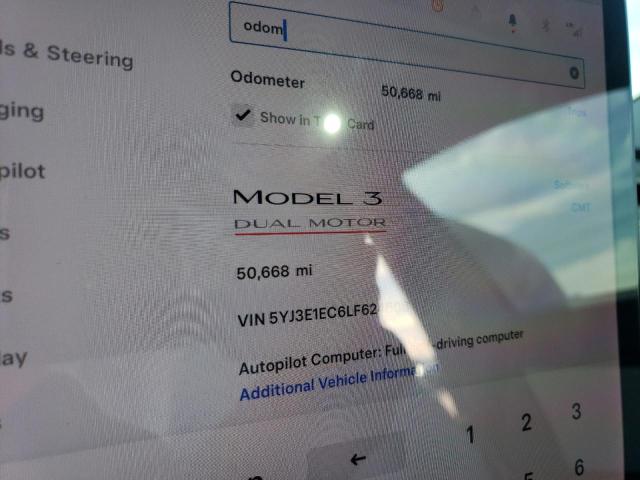 2020 TESLA MODEL 3 - 5YJ3E1EC6LF624608