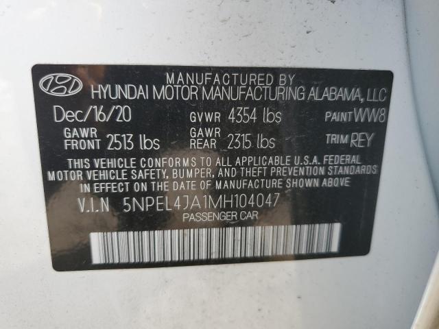 2021 HYUNDAI SONATA SEL - 5NPEL4JA1MH104047