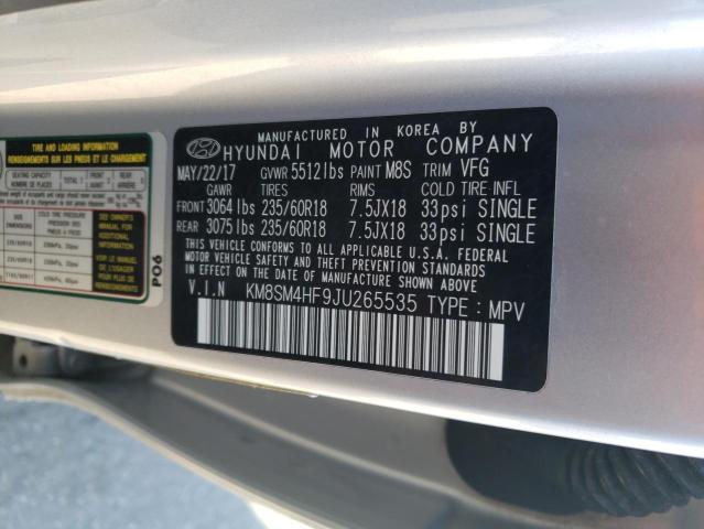 2018 HYUNDAI SANTA FE S - KM8SM4HF9JU265535
