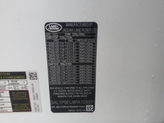 2023 LAND ROVER RANGE ROVE - SAL1P9EU8PA108931