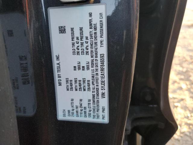 2024 TESLA MODEL 3 - 5YJ3E1EA1RF846593