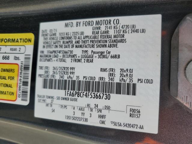 2015 FORD MUSTANG GT - 1FA6P8CF4F5366730