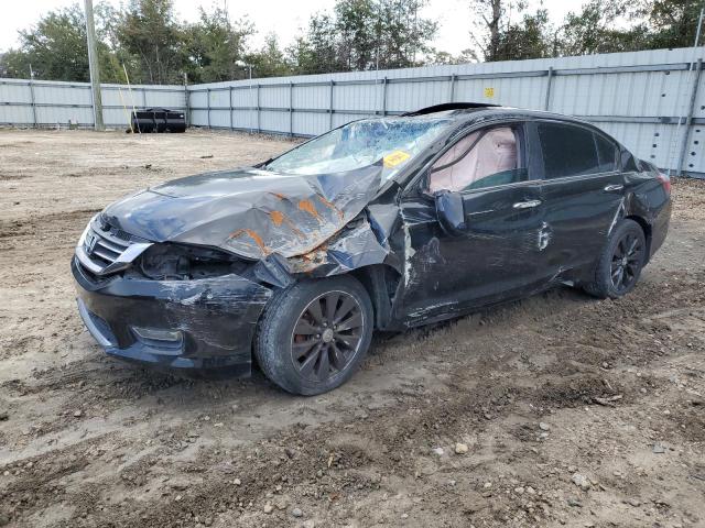 HONDA ACCORD EXL 2013 black sedan 4d gas 1HGCR2F86DA162583 photo #1