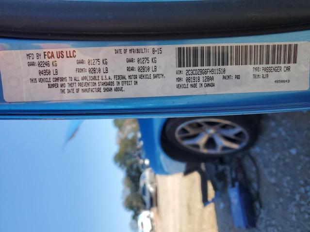 2015 DODGE CHALLENGER - 2C3CDZBG6FH911510