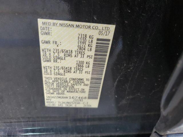 2017 NISSAN MURANO S - 5N1AZ2MG6HN167468