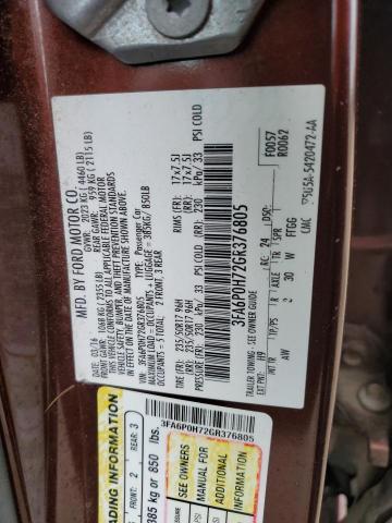 2016 FORD FUSION SE - 3FA6P0H72GR376805