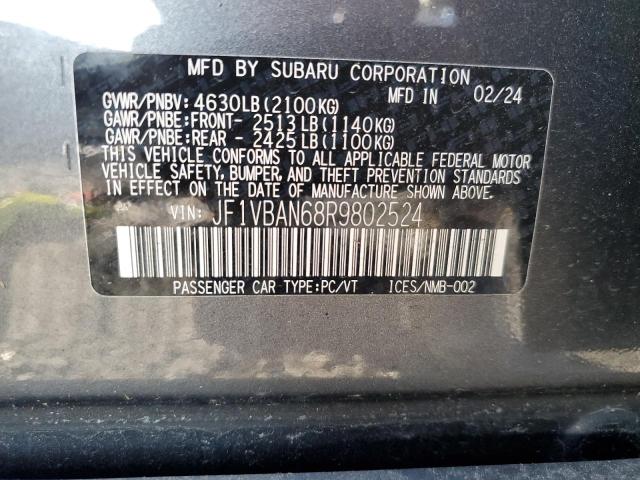 2024 SUBARU WRX LIMITE JF1VBAN68R9802524