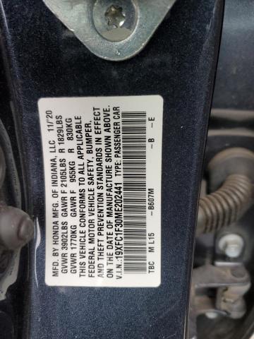 2021 HONDA CIVIC EX - 19XFC1F30ME202441