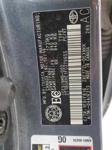 2015 TOYOTA COROLLA L - 2T1BURHE1FC276655
