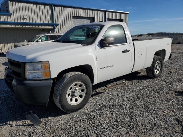 CHEVROLET SILVERADO 2010 white pickup gas 1GCPKPEX4AZ296337 photo #1