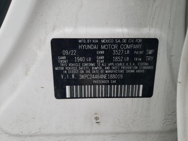 2022 HYUNDAI ACCENT SE - 3KPC24A64NE188019