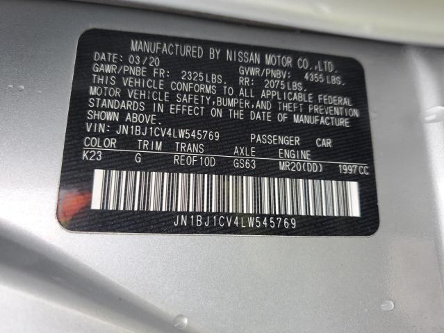 2020 NISSAN ROGUE SPOR - JN1BJ1CV4LW545769
