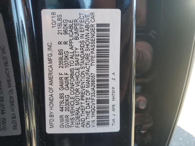 2018 HONDA ACCORD SPO - 1HGCV1F33JA268057