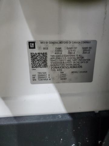 2018 CHEVROLET EQUINOX LT - 2GNAXSEV1J6343335