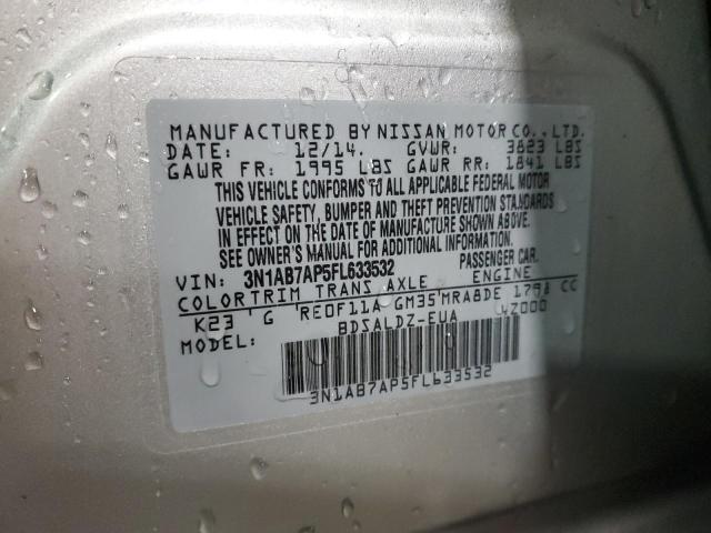 2015 NISSAN SENTRA S - 3N1AB7AP5FL633532