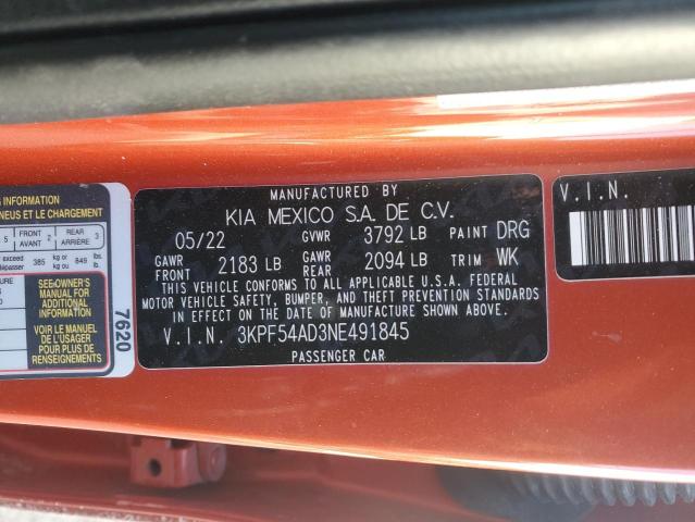 2022 KIA FORTE GT L - 3KPF54AD3NE491845