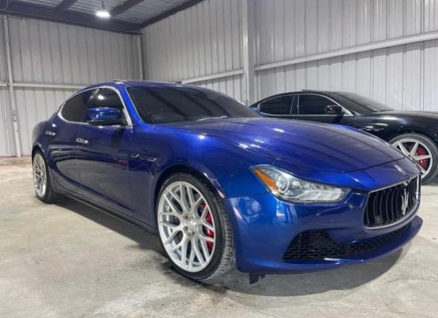 MASERATI GHIBLI S 2014 blue sedan 4d gas ZAM57RTA0E1087454 photo #1