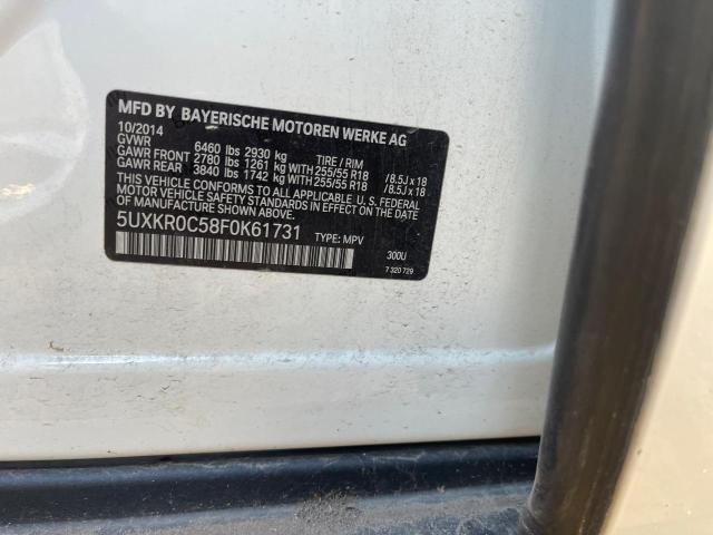 2015 BMW X5 XDRIVE3 5UXKR0C58F0K61731