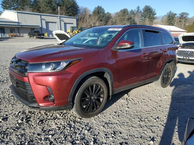 TOYOTA HIGHLANDER 2019 maroon  gas 5TDJZRFHXKS916812 photo #1