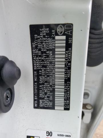 2019 TOYOTA COROLLA L 2T1BURHE9KC211871