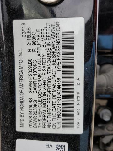 2018 HONDA ACCORD SPO - 1HGCV1F31JA144756