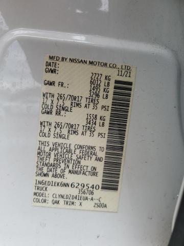 2022 NISSAN FRONTIER S - 1N6ED1EK6NN629540