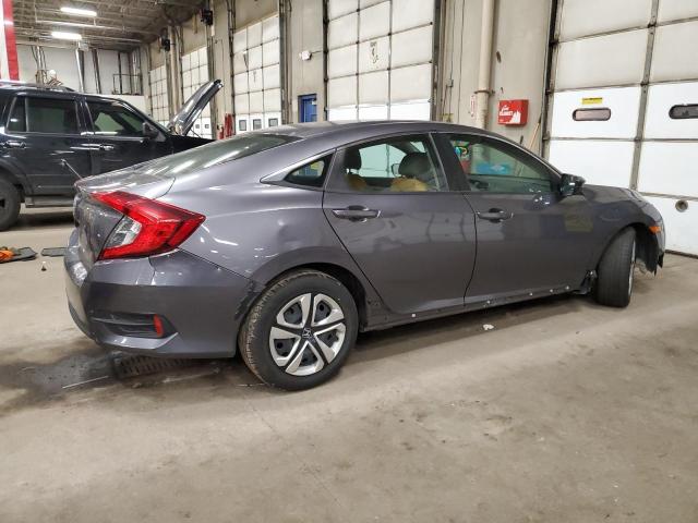 HONDA CIVIC LX 2017 gray sedan 4d gas 19XFC2F55HE023745 photo #4