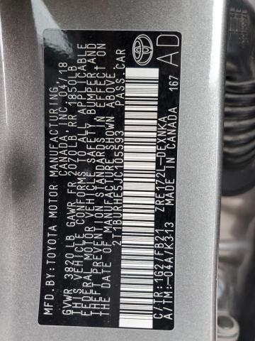 2018 TOYOTA COROLLA L - 2T1BURHE5JC105593