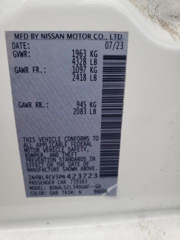 2023 NISSAN ALTIMA SR - 1N4BL4CV3PN423723