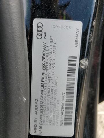 2017 AUDI A7 PRESTIG WAU22AFC3HN028672