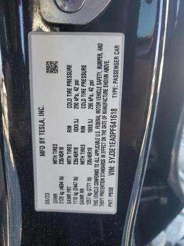 2023 TESLA MODEL 3 - 5YJ3E1EA0PF641618