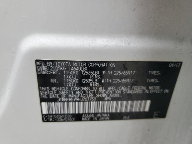 2017 TOYOTA RAV4 XLE JTMRFREV9HJ707750