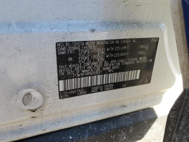 2023 TOYOTA RAV4 XLE 2T3W1RFV8PW269531