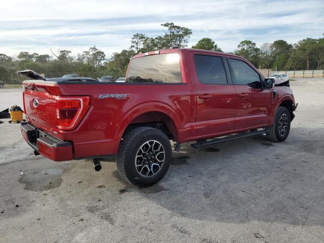 FORD F150 SUPER 2022 red  gas 1FTEW1EP5NKD60960 photo #4