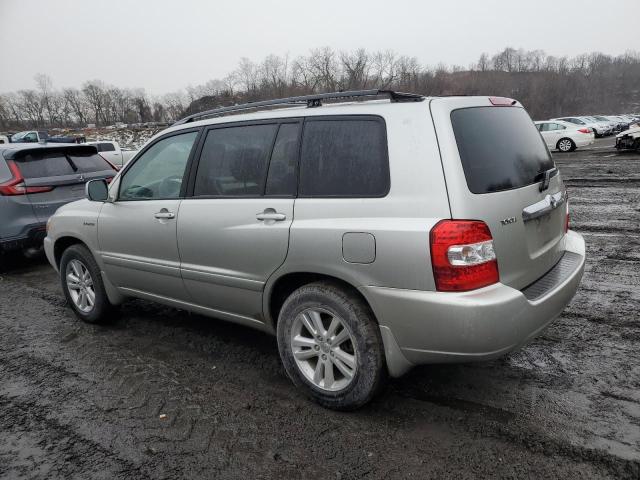 TOYOTA HIGHLANDER 2006 silver 4dr spor hybrid engine JTEDW21A560009378 photo #3