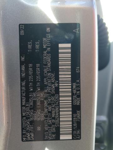 2022 TOYOTA HIGHLANDER - 5TDGZRAH8NS142260