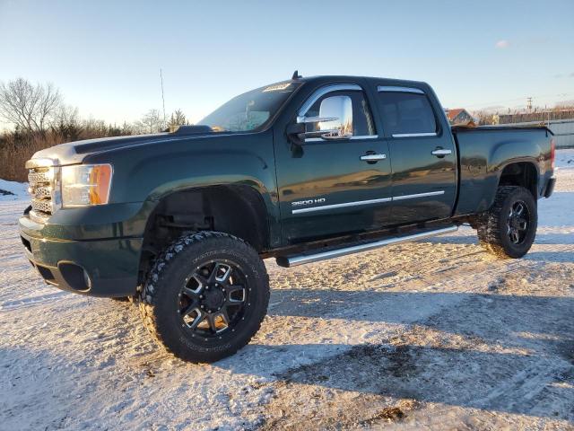 GMC SIERRA K25 2014 green crew pic diesel 1GT121E87EF168791 photo #1