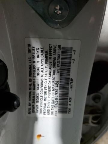 2019 HONDA INSIGHT EX - 19XZE4F57KE014460