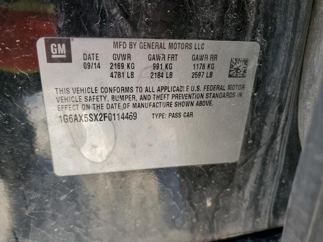 2015 CADILLAC CTS LUXURY - 1G6AX5SX2F0114469