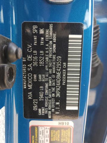 2021 KIA RIO LX - 3KPA24AD8ME429519