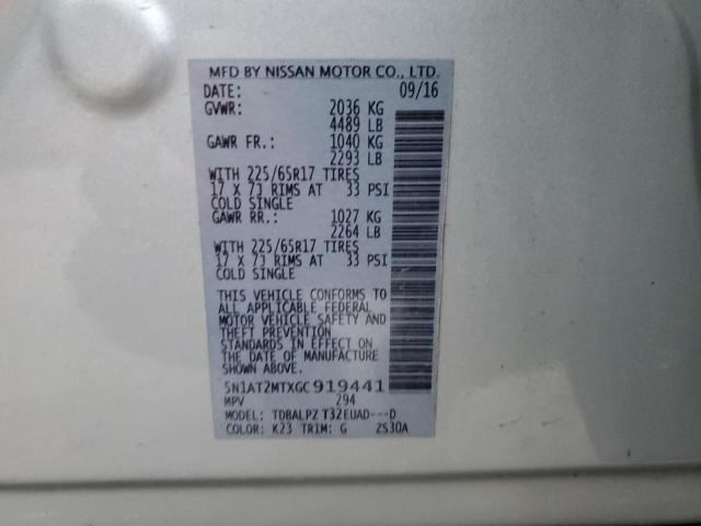 2016 NISSAN ROGUE S - 5N1AT2MTXGC919441