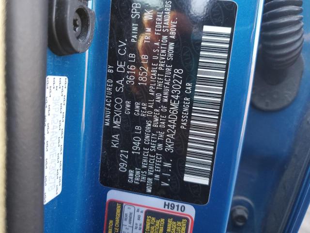 2021 KIA RIO LX - 3KPA24AD6ME430278