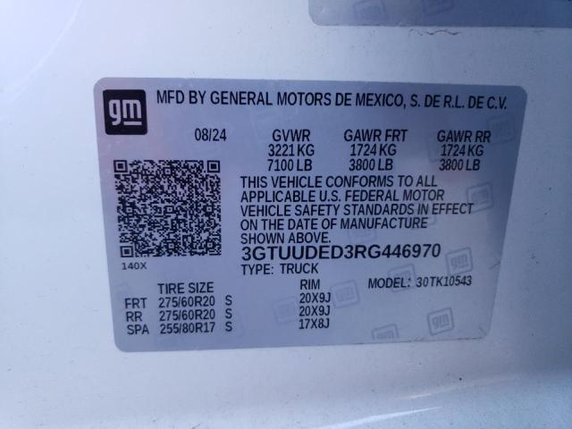 2024 GMC SIERRA K15 - 3GTUUDED3RG446970