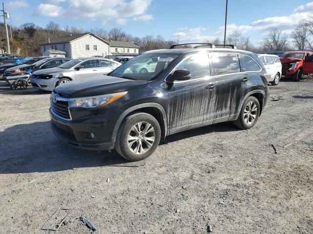 TOYOTA HIGHLANDER 2015 black  gas 5TDJKRFH5FS174555 photo #1